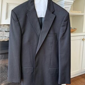 Men's Classic Black Single-Breasted Suit Jacket